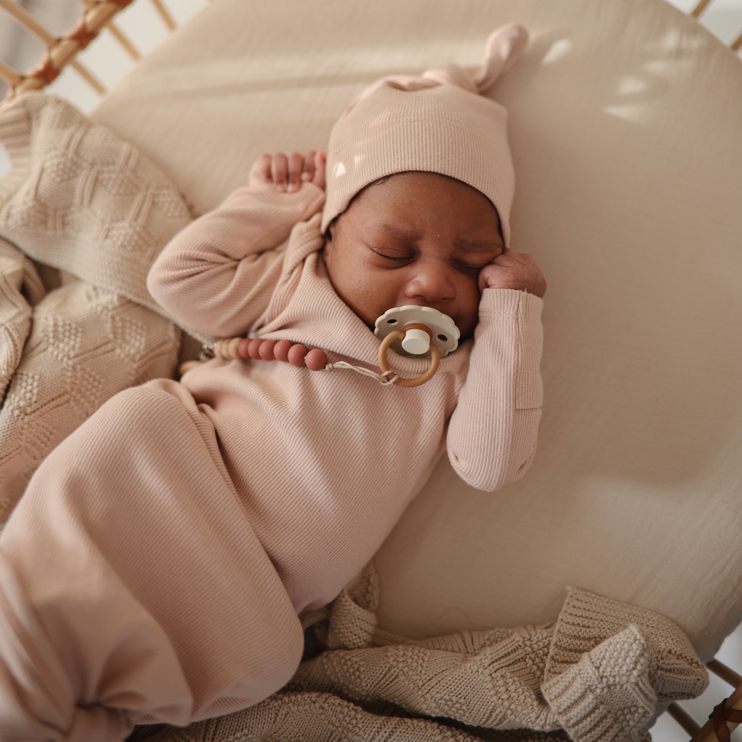 Image of Ribbed Baby Beanie
